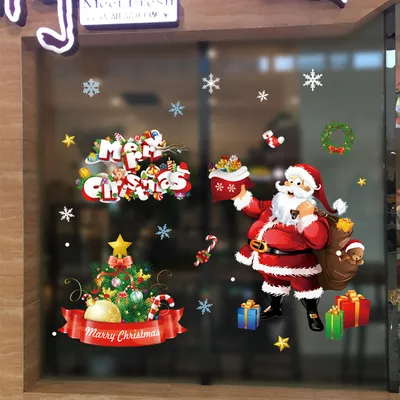 Door shop window sticker