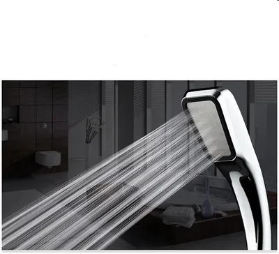300 Hole Pressurized Shower Head Square Hand Shower