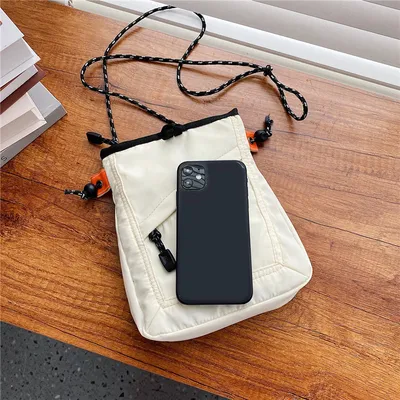 Mobile Phone For Students Japanese Ins Crossbody Canvas Bag