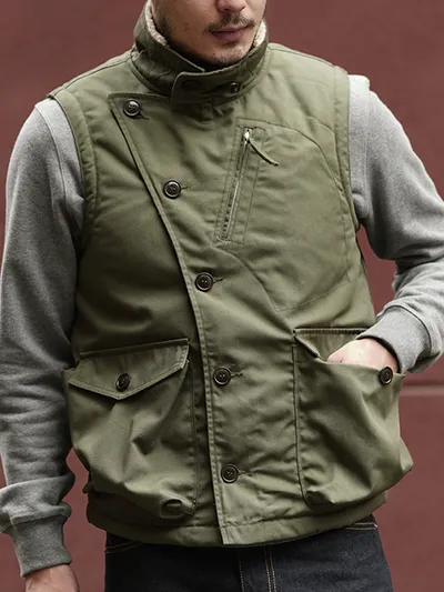 Retro Motorcycle Tough Guy Waterproof Pilot Knight Vest