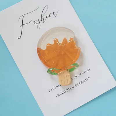 Cartoon Cute Resin Strawberry Jelly Sense Home Decoration Message Sticker