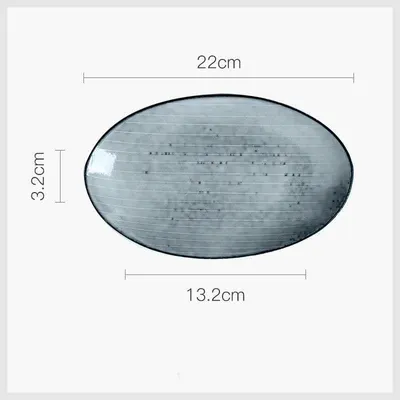 Japanese ceramic dish plate household light luxury