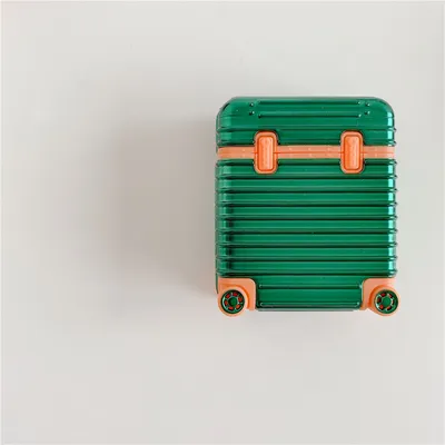 Compatible with Apple, Electroplating luggage case earphone shell