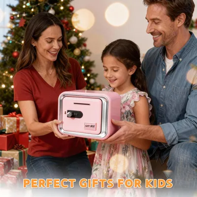 Pink Combination Lock Piggy Bank  Children's Money Bank Gift Fostering Saving Habits