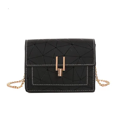 All-match lock chain small square bag
