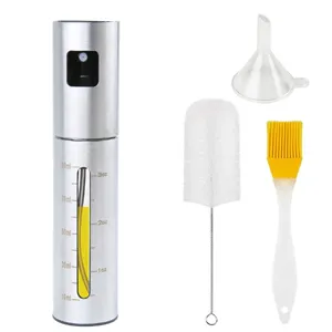 1 00ml Oil Sprayer For Cooking Portable Versatile Stainless Steel Olive Oil Spray Bottle Used For Salad Making Grilling Kitchen