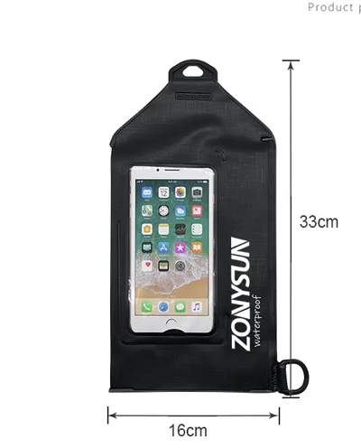 PVC touch screen waterproof messenger bag