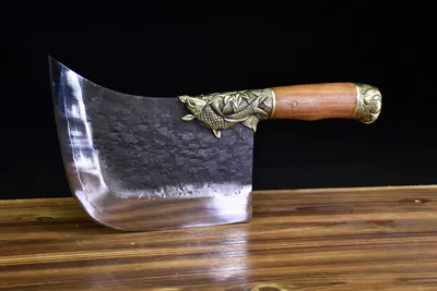 Fish Clip Steel Bone Chopping Knife In Lotus Year