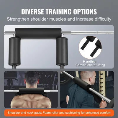 Safety Squat Bar, 700 LBS Fitness Squat  Bar, Safety Squat Bar Attachment With Shoulder And Arm Pads, 28mm Diameter Weight Bar, Ideal For Front Squats, Lunges, Rehab, Physical Therapy