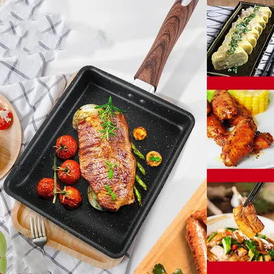 Korean Household Non Stick Pot Square Omelette Pan