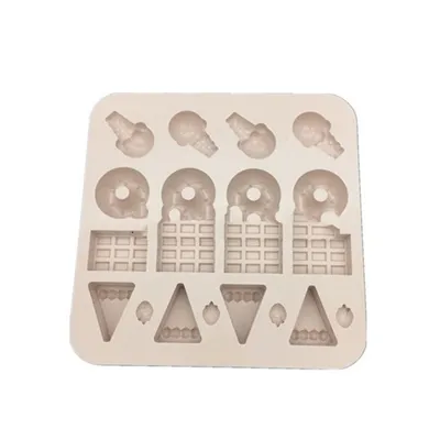 DIY Kids Square Love Cartoon Candy Cake Silicone Mold