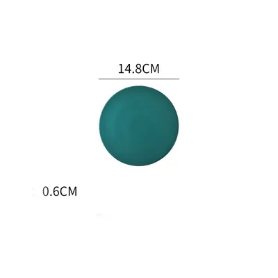 Home Simple Matte Round Sushi Plate