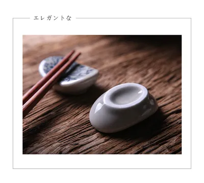 Crescent Ceramic  Pillow Spoon Fork Stand Dining Table Accessories Supplies