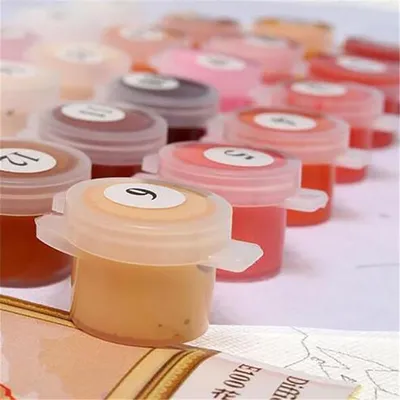طقم الحرف يدويا من Paint By Numbers لتصميم كلب السباحة على القماش على الجدران