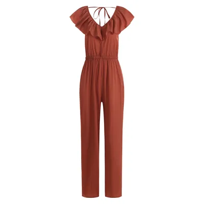 European And American Women's Fashion Slim Waist Jumpsuit