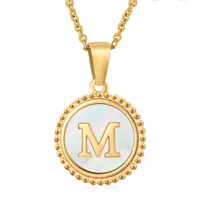 Fashion Stainless Steel Letter Necklace Female