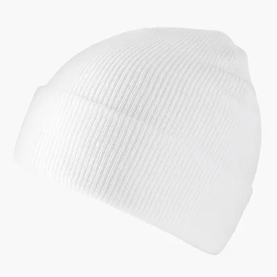 The new knitted woolen hat is thick and warm in solid color