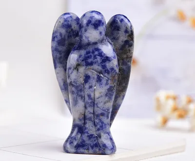 Natural Crystal 2 Inch Angel Ornaments Wishing Patron Saint Original Stone Handpiece Decorative Crafts