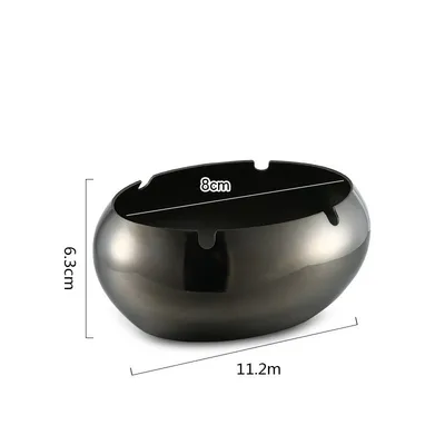 Thickened Stainless Steel Ashtray With Lid