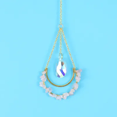 Crystal Moon Water Drop Pendant Lighting Pendant Crystal Accessories