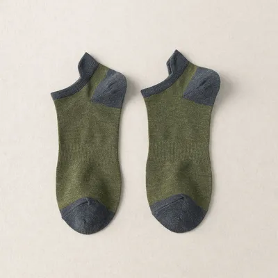 Spring And Summer Thin Cotton Breathable Deodorant Color-blocking Short Boat Socks