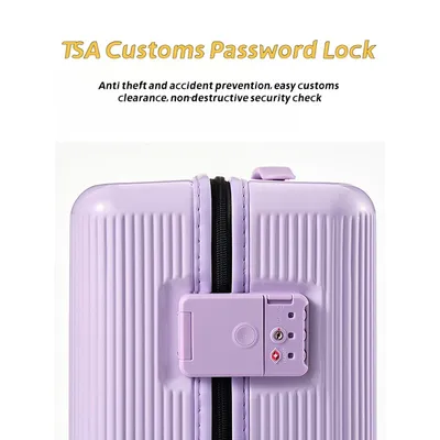 New Fashionable 16 Inch Luggage Case With TSA Customs Lock, 360 Universal Wheel Pull Rod Box, Luggage Universal Wheel Password Box