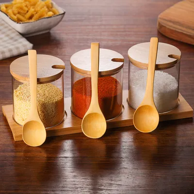 Glass seasoning bottle seasoning box set