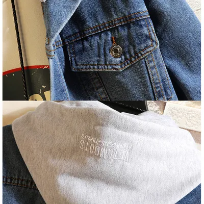 Men's Fashion Hong Kong Style Denim Jacket