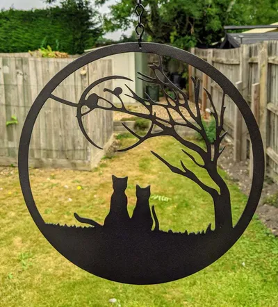 Fashion New Metal Fox Ornament Pendant Home Decoration Cat Pendant Crafts