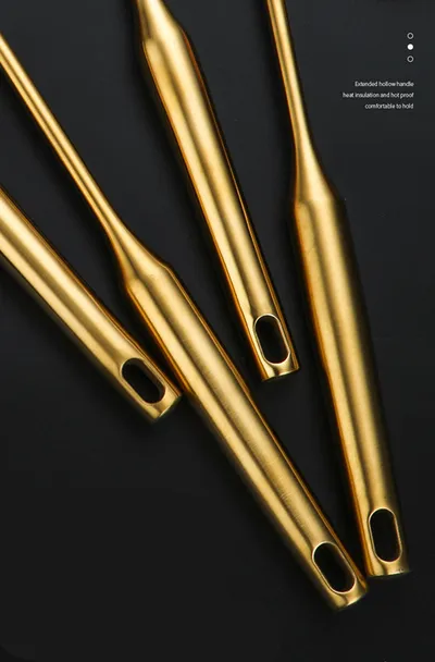 Stainless Steel Cooking Spoon Kitchenware Gift Set Custom Gilded