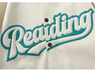 Men's Fashion Retro Alphabet Embroidered Baseball Uniform Coat