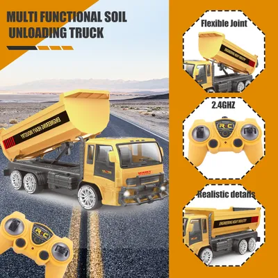 2025 Remote-controlled Engineering Vehicle Toys, Dump Truck Toys,Kids Gifts