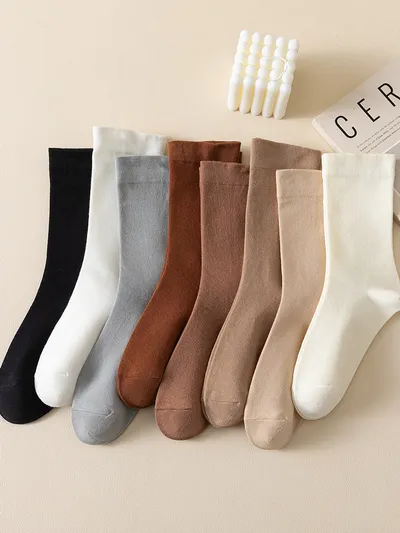 White Stocking Pile Women's Autumn And Winter
