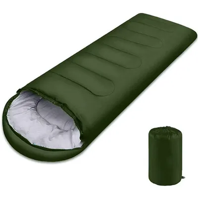 3-4 SEASON SINGLE SLEEPING BAGS CAMPING RECTANGULAR ENVELOPE ZIP UP KIDS