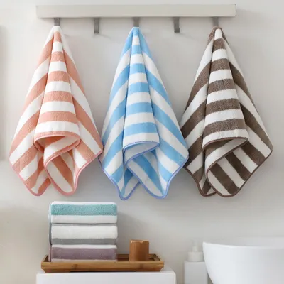 Home Warp Knitting Coral Fleece Wide Towel