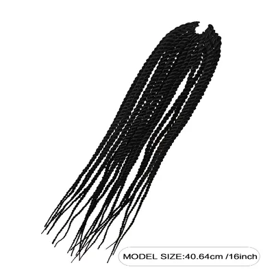 4X EZ SENEGALESE BRAID Long Crochet Braid Synthetic Hairstyle Black Burgundy Brown Ladies Box Braid