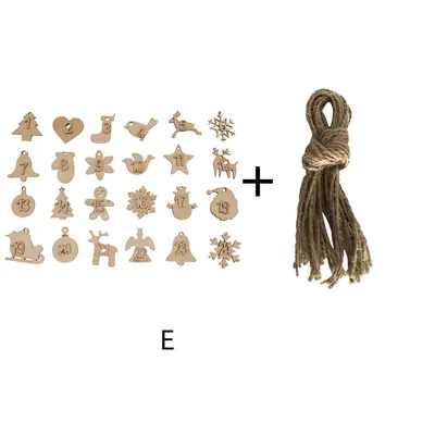 Digital Tag Holiday Gift Packaging Hollow Carving Listing Crafts Wood Decoration
