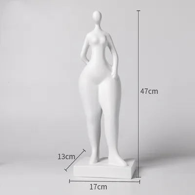 Modern Simple Fat Woman Abstract Figure Sculpture Home Living Room Hotel Window Crafts Furnishings
