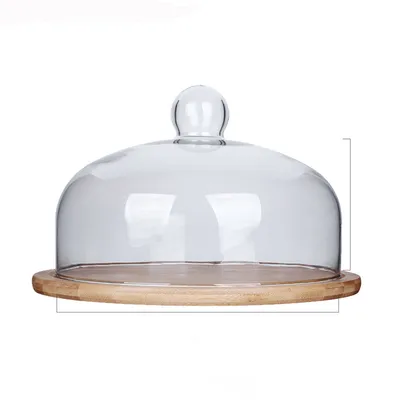 Cake Glass Cover Bread Transparent Cover Dust Cover