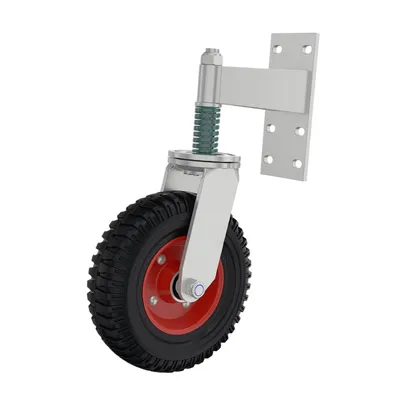 8 Inch Spring Loaded Gate Caster Heavy Duty Gate Wheel For Metal Gates Wooden Gates