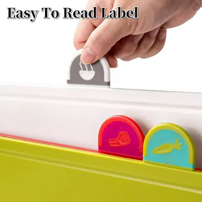 4-piece Cutting Board Set With Anti-slip Index And Support