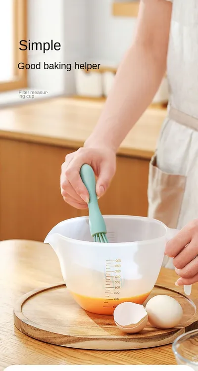 Large Capacity Graduated Measuring Cup For Beating Eggs Egg Liquid Filtering Egg Foam Baking Bowl Mixing Bowl Kitchen Household