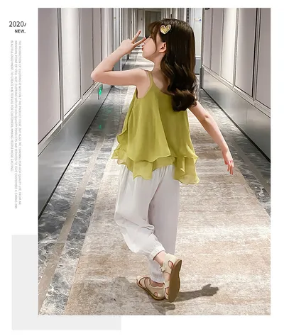Fashion Girls Two-piece Cotton Summer Camisole