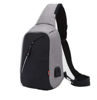 Multi-functional Men's Outdoor Chest Bag With Large Capacity