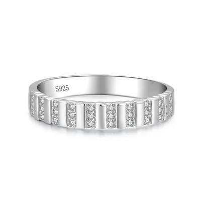 925 Sterling Silver Fashion Exquisite Line Ring