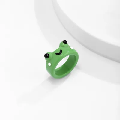 Three-dimensional Animal Color Resin Ring