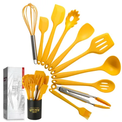 Storage Bucket Yellow Silicone Kitchenware