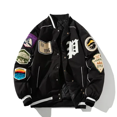 Autumn And Winter Street Tide Baseball Suit Men