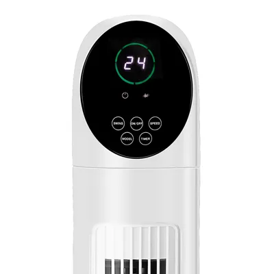مروحة عمودية مقاس 34 بوصة، 110 فولت، 50 واط، هادئة، مزودة بجهاز تحكم عن بعد وشاشة LED رقمية، ومؤقت 9 ساعات، ومخرج هواء مقعر، مروحة أرضية رفيعة موفرة للمساحة، مناسبة للاستخدام الداخلي في المنزل، غرفة ا