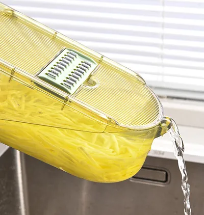 Multifunction Transparent Vegetable Cutter Steel Blade Potato Slicer Fruit Shred Dicing Blades Carrot Cheese Grater Chopper Kitchen Gadgets